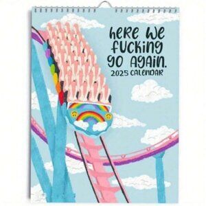 1pc 2025 "We're Back Again" Calendar For Home & Office
